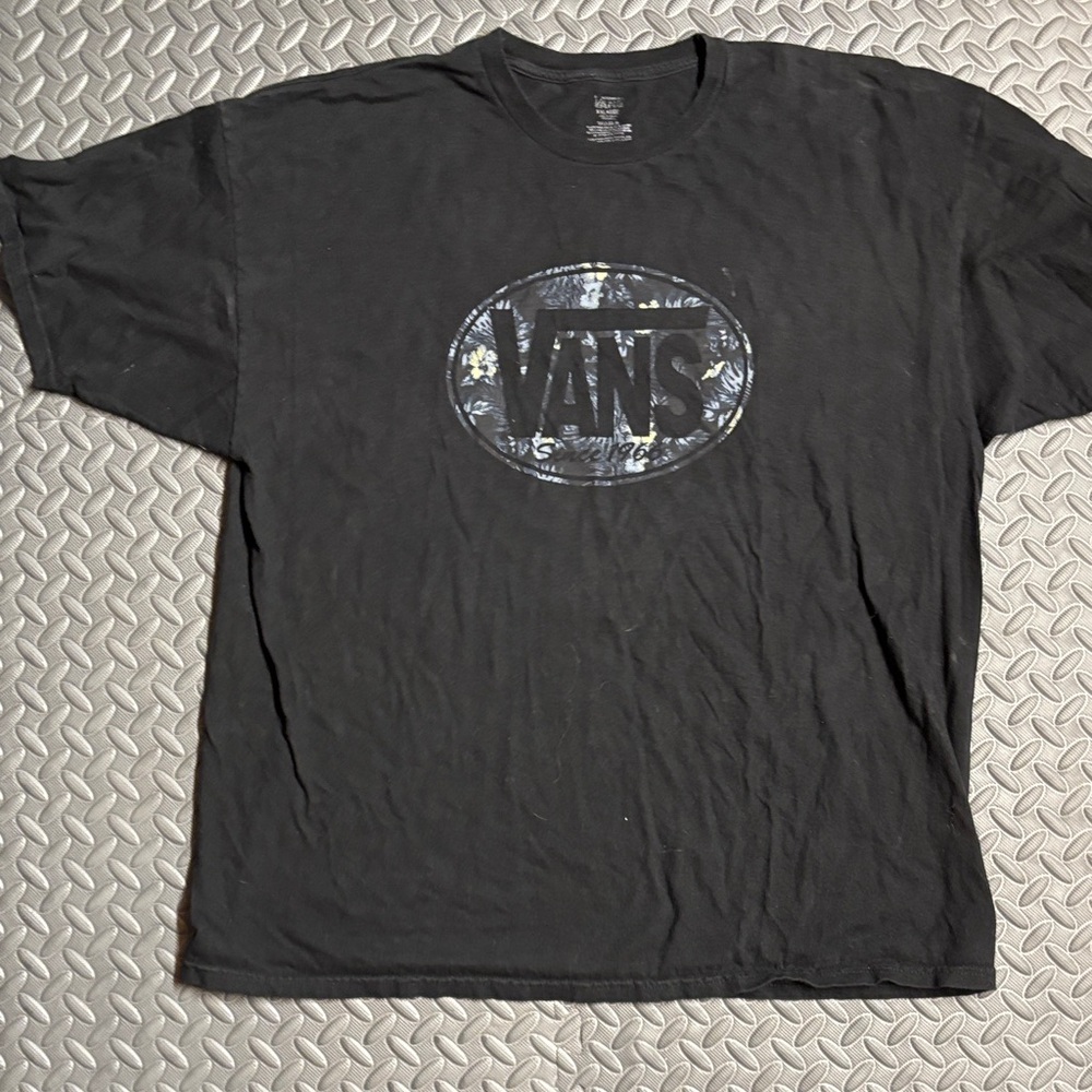 Vans Black Graphic Short Sleeve Tee